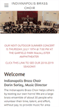 Mobile Screenshot of indybrasschoir.com