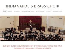 Tablet Screenshot of indybrasschoir.com